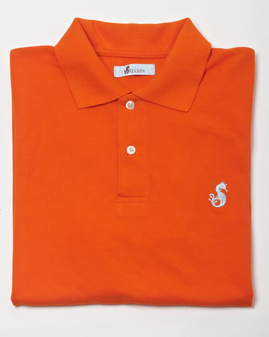 Men's Deluxe Orange Polo