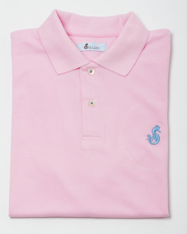 Men's Deluxe Pink Polo